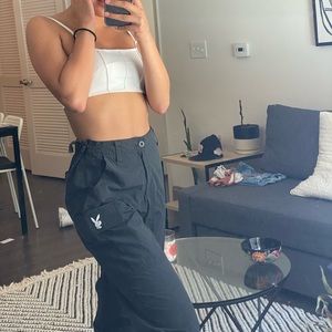 Size Small Playboy X Pacsun Black Cargo Pant